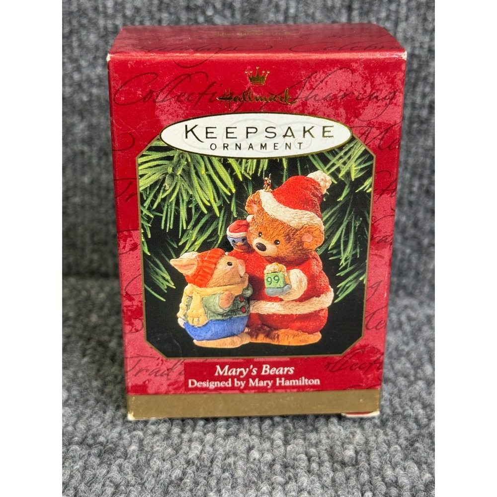 Hallmark Keepsake Ornament 1999 Mary's Bears Santa Bear Xmas Mary Hamilton QX556